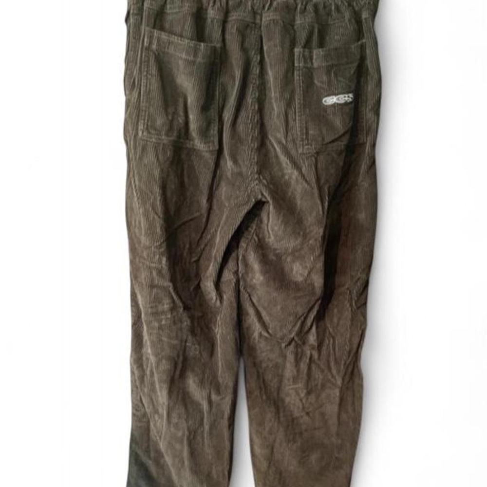 CCS Easy Pants Men's Medium Brown Corduroy Skate Pants Elastic Waist Loose Fit